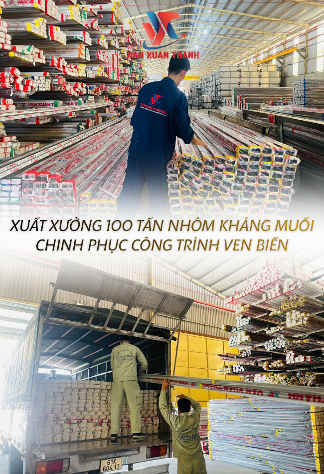 100 tấn nhôm kháng muối Vạn Xuân Thành