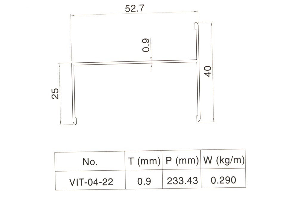 Nhôm Phòng Sạch VXT-0422