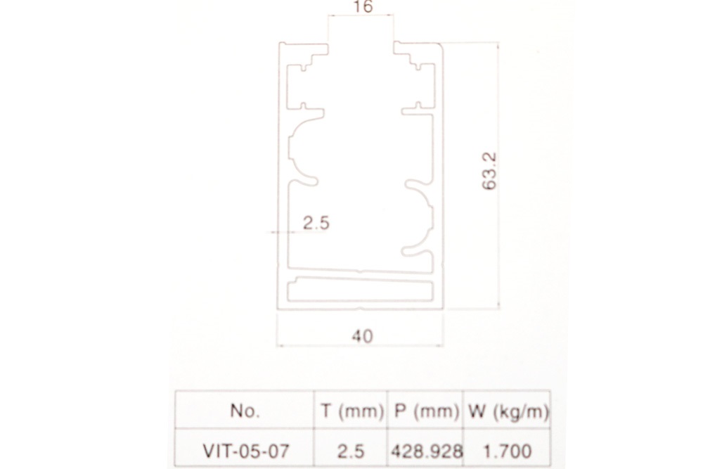 Nhôm Vách Ngăn VP Trần Thạch Cao VXT-0507