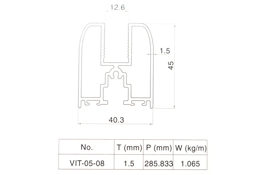 Nhôm Vách Ngăn VP Trần Thạch Cao VXT-0508