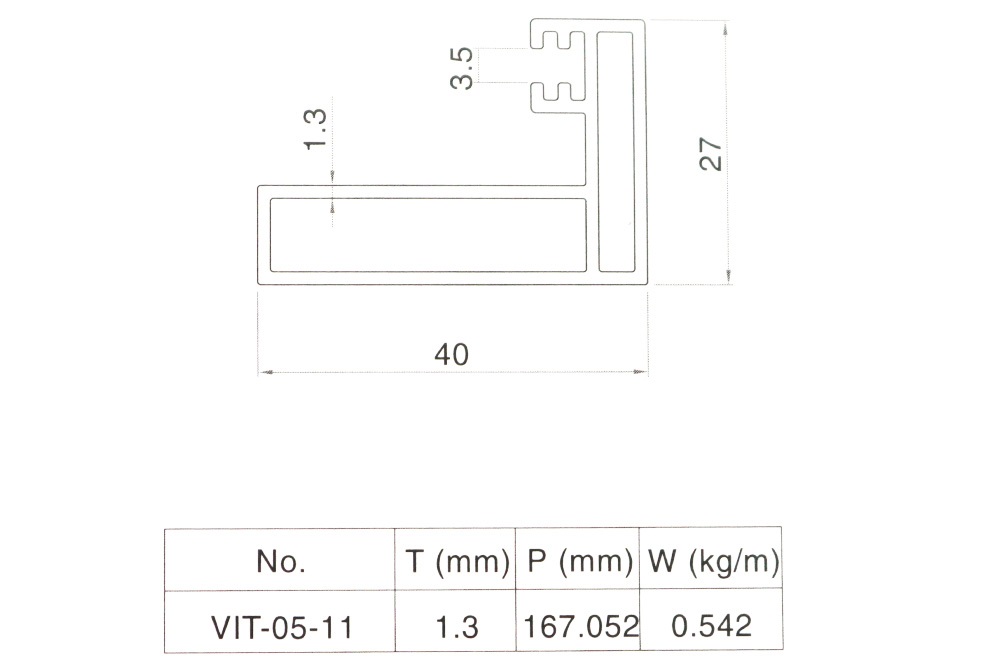 Nhôm Vách Ngăn VP Trần Thạch Cao VXT-0511