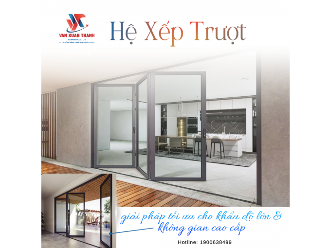 Cửa đi xếp trượt Vạn Xuân Thành